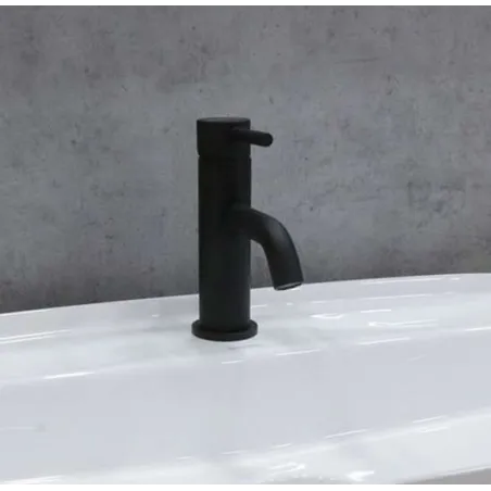 MONOMANDO BAJO LAVABO ATHENAS NEGRO MATE
