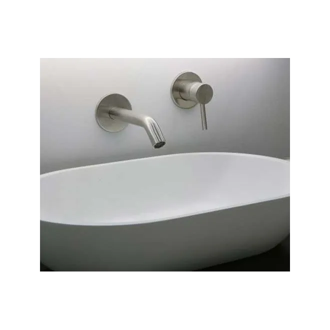 MONOMANDO LAVABO ATHENAS EMPOTRADO ACERO PULIDO
