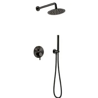 CONJUNTO DUCHA ATHENAS NEGRO MATE