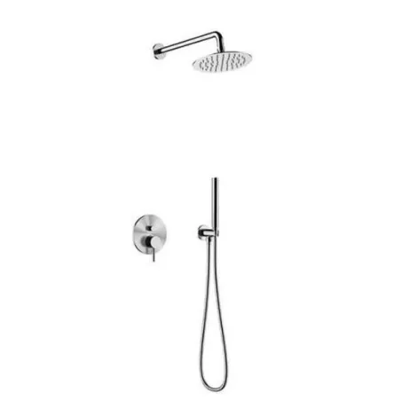 CONJUNTO DUCHA ATHENAS ACERO PULIDO
