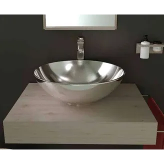 LAVABO BOL SIN REBOSADERO PLATA