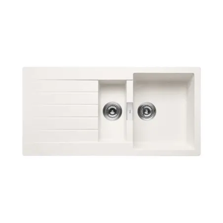 FREGADERO COCINA RECTANGULAR OSLO QUARZEX 2 CUBETAS 100X50