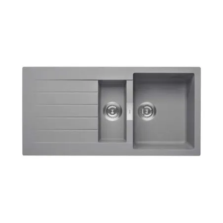 FREGADERO COCINA RECTANGULAR OSLO QUARZEX 2 CUBETAS 100X50