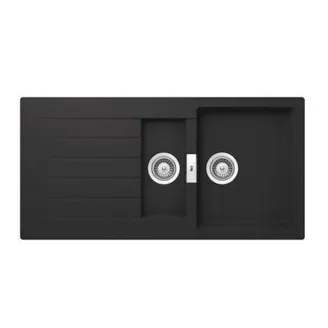 FREGADERO COCINA RECTANGULAR OSLO QUARZEX 2 CUBETAS 100X50
