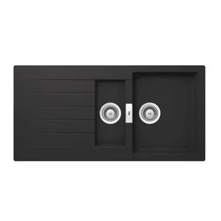 FREGADERO COCINA RECTANGULAR OSLO QUARZEX 2 CUBETAS 100X50