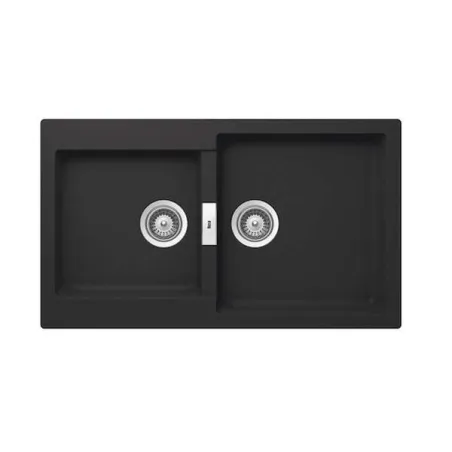 FREGADERO COCINA RECTANGULAR OSLO QUARZEX 2 CUBETAS 85X50