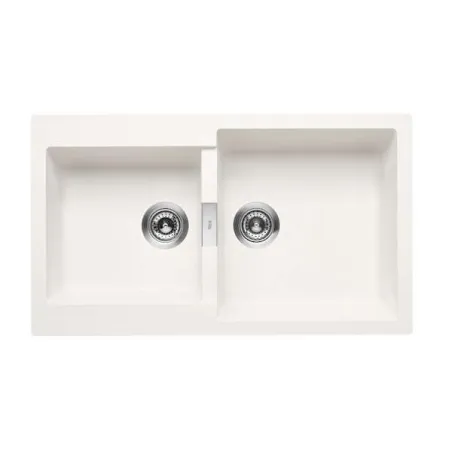 FREGADERO COCINA RECTANGULAR OSLO QUARZEX 2 CUBETAS 85X50