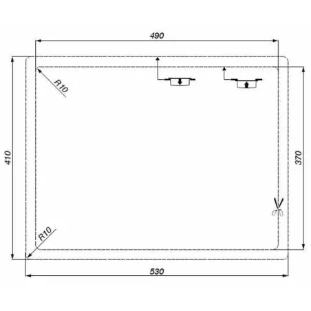 FREGADERO COCINA RECTANGULAR RIGA QUARZEX 1 CUBETA 55X43