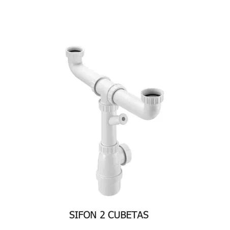 FREGADERO COCINA RECTANGULAR BEVERLY GRES 2 CUBETAS 84X50