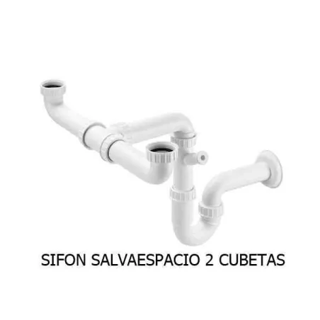 FREGADERO COCINA RECTANGULAR BEVERLY GRES 2 CUBETAS 84X50