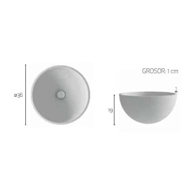 LAVABO SOLID SURFACE GLOBO