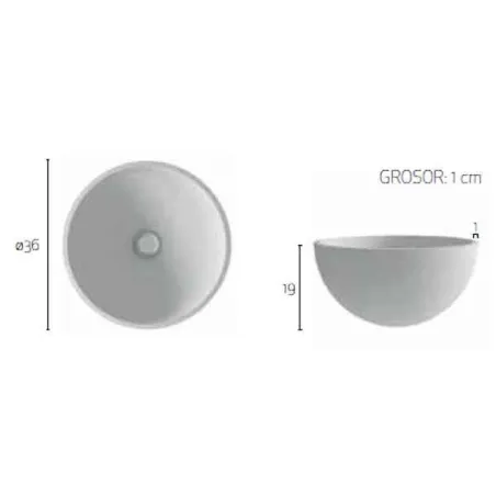 LAVABO SOLID SURFACE GLOBO