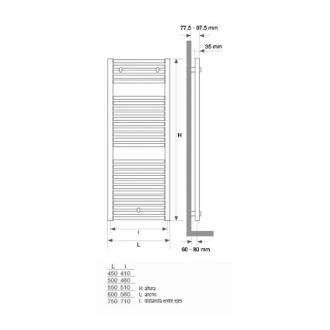 RADIADOR SECATOALLAS MITHOS GAMMA PLANO