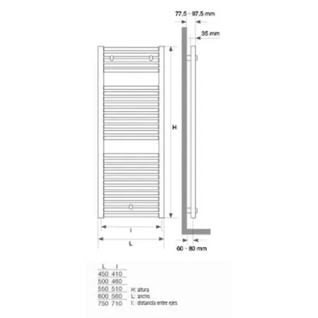 RADIADOR SECATOALLAS MITHOS GAMMA PLANO