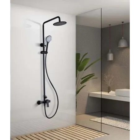 CONJUNTO DE DUCHA LUXOR COLOR NEGRO