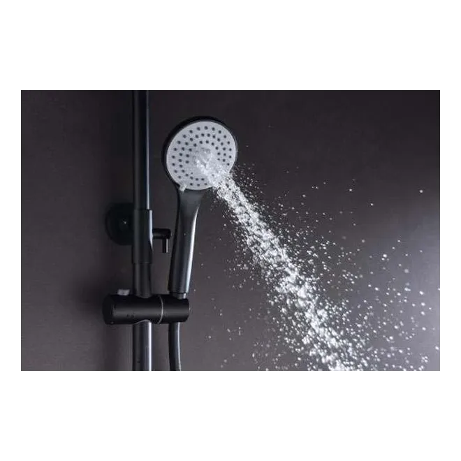 CONJUNTO DE DUCHA LUXOR COLOR NEGRO