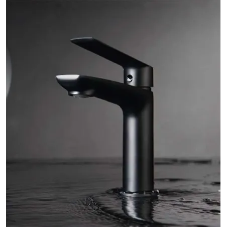 GRIFO DE LAVABO IMEX LUXOR NEGRO