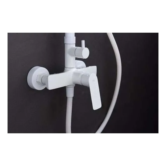 CONJUNTO DE DUCHA LUXOR COLOR BLANCO