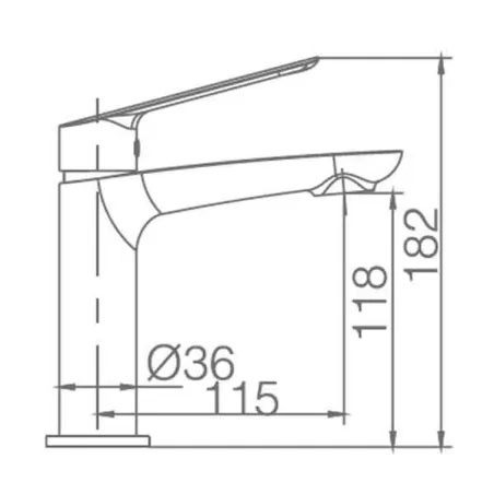 GRIFO DE LAVABO IMEX LUXOR BLANCO