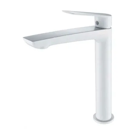 GRIFO DE LAVABO ALTO IMEX LUXOR BLANCO