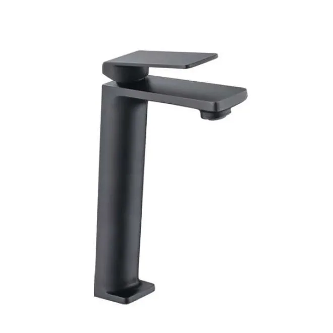 GRIFO DE LAVABO ALTO IMEX FIYI NEGRO