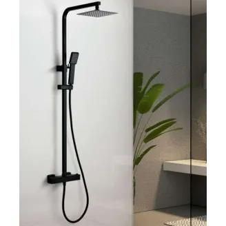 CONJUNTO DUCHA TERMOSTATICA VIGO NEGRO