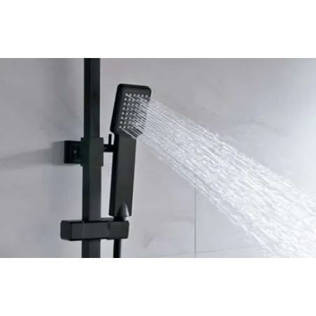 CONJUNTO DUCHA TERMOSTATICA VIGO NEGRO