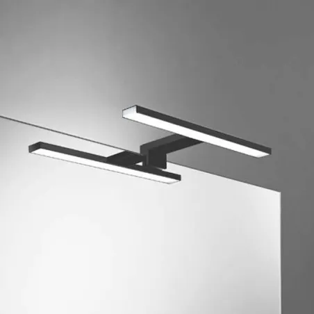 APLIQUE DE BAÑO LED LUXOR 30 NEGRO