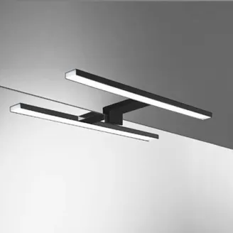 APLIQUE DE BAÑO LED LUXOR 45 NEGRO
