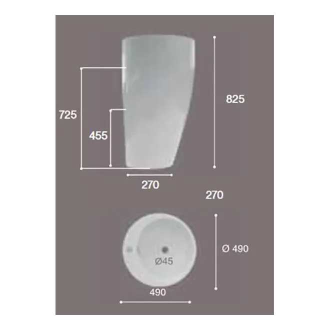 LAVABO PEDESTAL PIETRO
