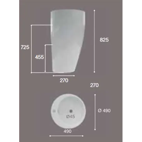 LAVABO PEDESTAL PIETRO