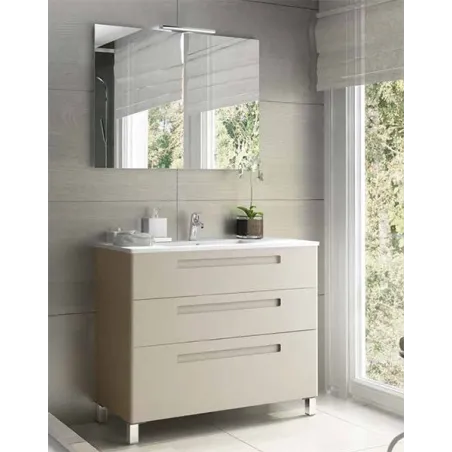 MUEBLE DE BAÑO MODERNO PARIS 3 CAJONES 80