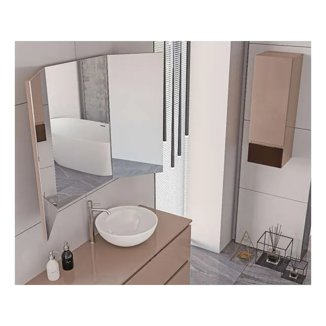 MUEBLE DE BAÑO SUSPENDIDO AINSA 2 CAJONES 1 PUERTA 120 CM