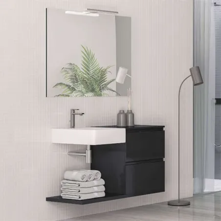 MUEBLE DE BAÑO SUSPENDIDO AINSA 2 CAJONES 120 CM