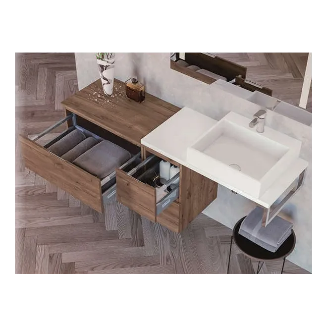 MUEBLE DE BAÑO SUSPENDIDO AINSA 4 CAJONES 160 CM