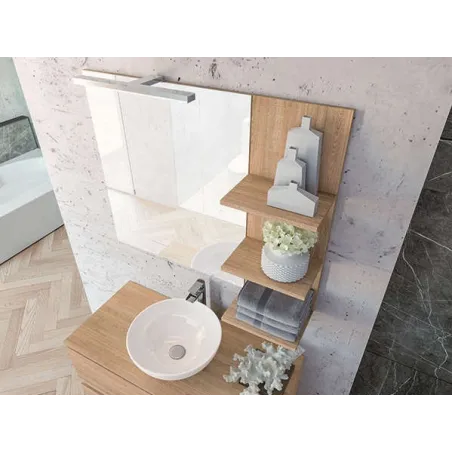 MUEBLE DE BAÑO SUSPENDIDO AINSA 2 CAJONES 80 CM