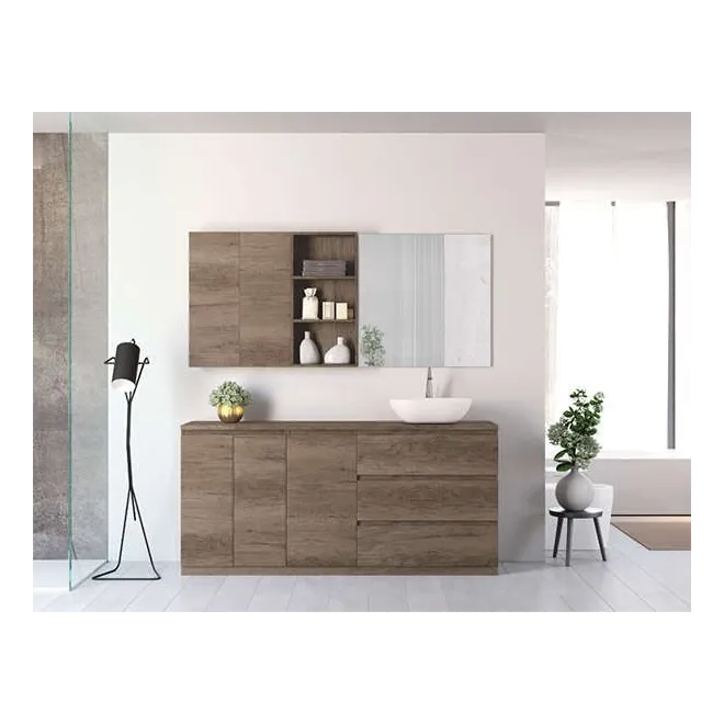 MUEBLE DE BAÑO MODERNO PRISTINA 3 CAJONES 3 PUERTAS 180 CM