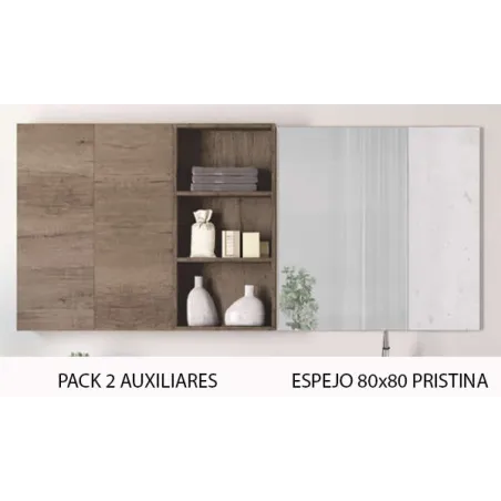 MUEBLE DE BAÑO MODERNO PRISTINA 3 CAJONES 3 PUERTAS 180 CM