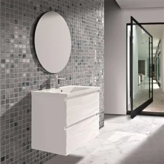 MUEBLE DE BAÑO SUSPENDIDO ROMA 2 CAJONES 80 CM