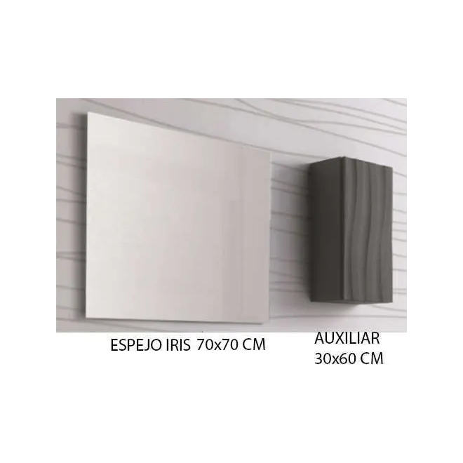 MUEBLE DE BAÑO SUSPENDIDO ROMA 2 CAJONES 70 CM