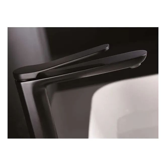 GRIFO DE LAVABO CAÑO ALTO DINAMARCA NEGRO