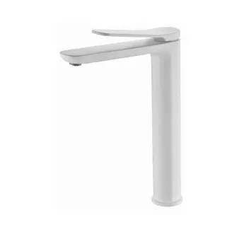 GRIFO DE LAVABO CAÑO ALTO DINAMARCA BLANCO