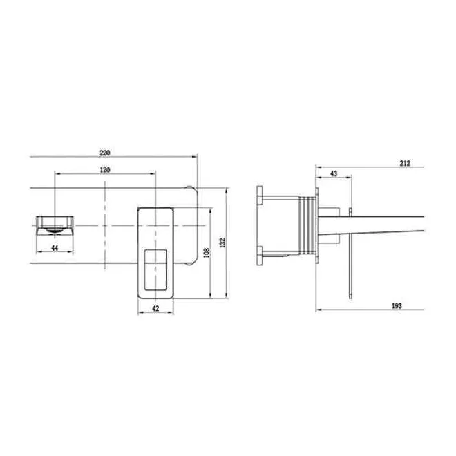 GRIFO LAVABO EMPOTRADO SUECIA