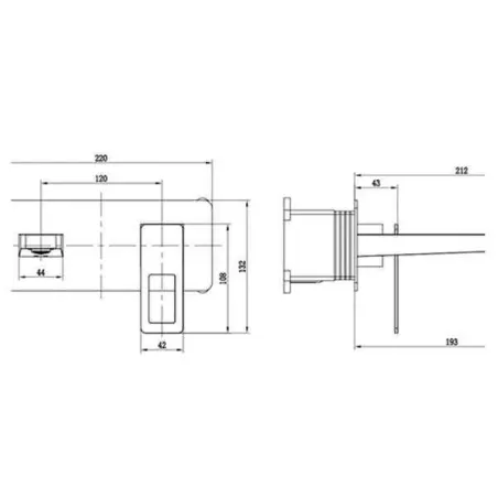 GRIFO LAVABO EMPOTRADO SUECIA