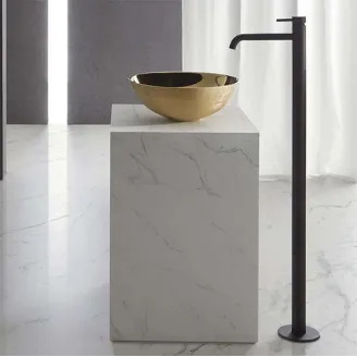 MONOMANDO BAÑERA ATHENAS NEGRO MATE