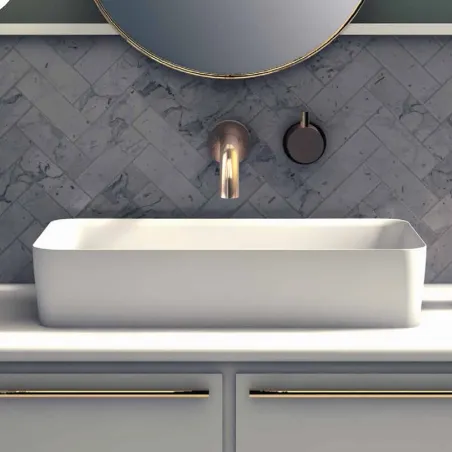LAVABO SOBRE ENCIMERA FOGO BLANCO | Precios y ofertas