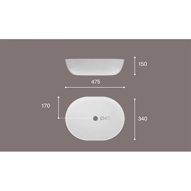 LAVABO MONACO 48X35 SOLID | ENVIO GRATIS - Comprar