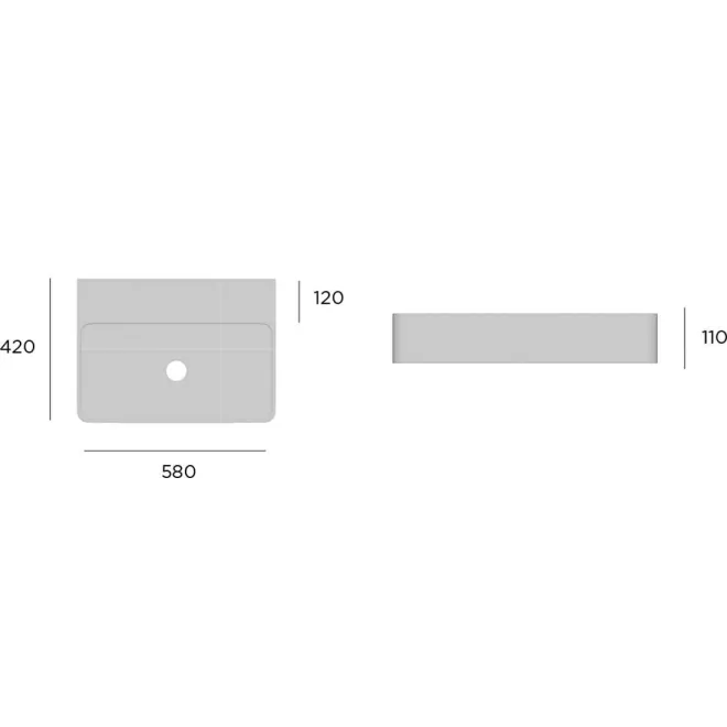 LAVABO RECTANGULAR JUNO SOLID SURFACE | ENVIO GRATIS