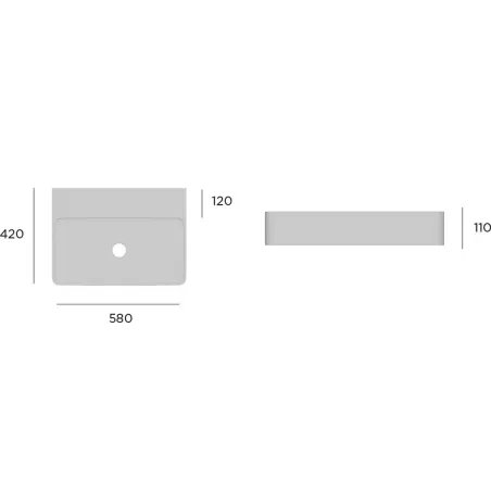 LAVABO RECTANGULAR JUNO SOLID SURFACE | ENVIO GRATIS