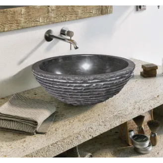 LAVABO MARMOL GRIS ABU 40X40 ART&BATH | ENVIO GRATIS